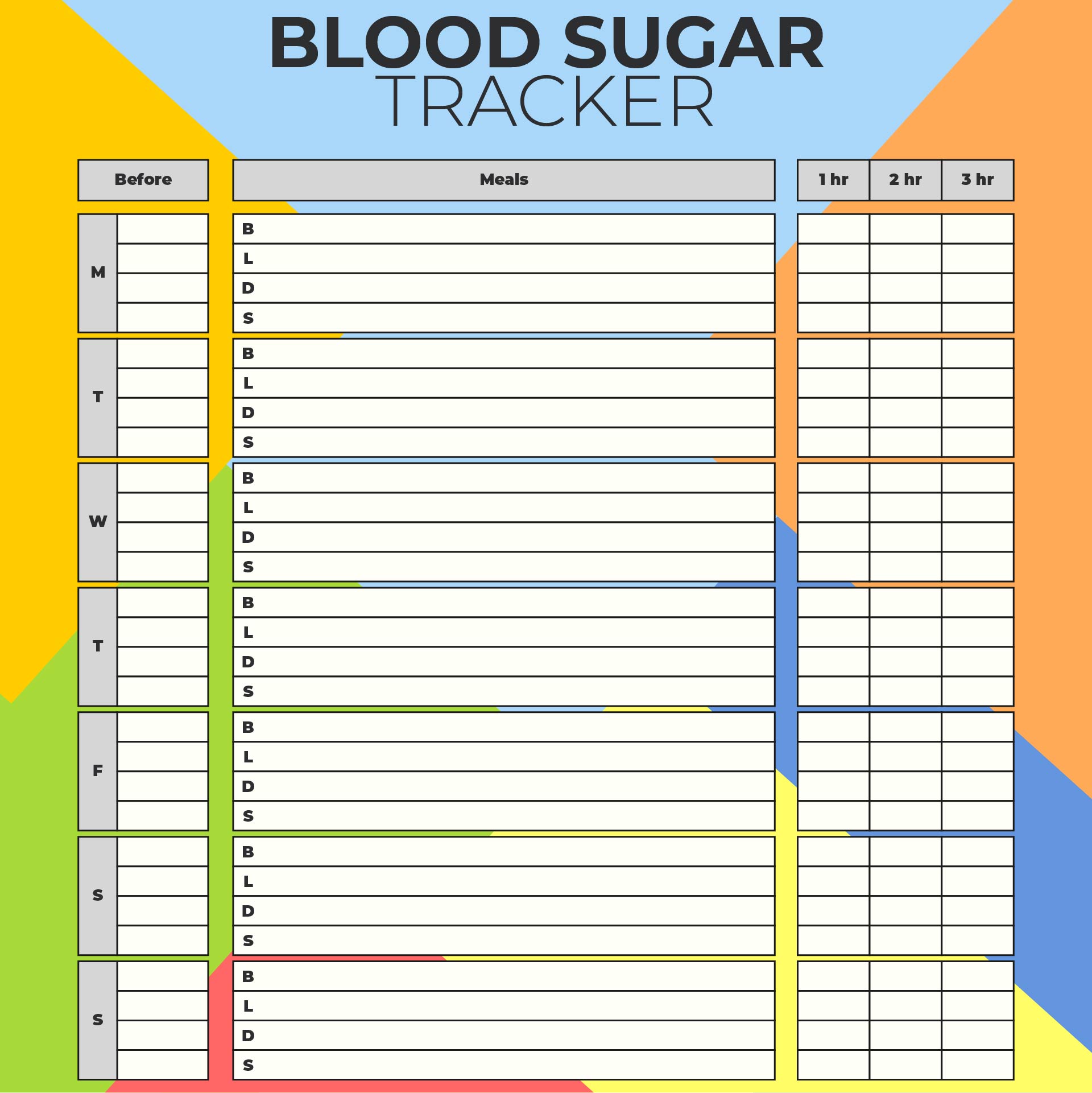 10 Best Diabetic Food Log Sheets Printable