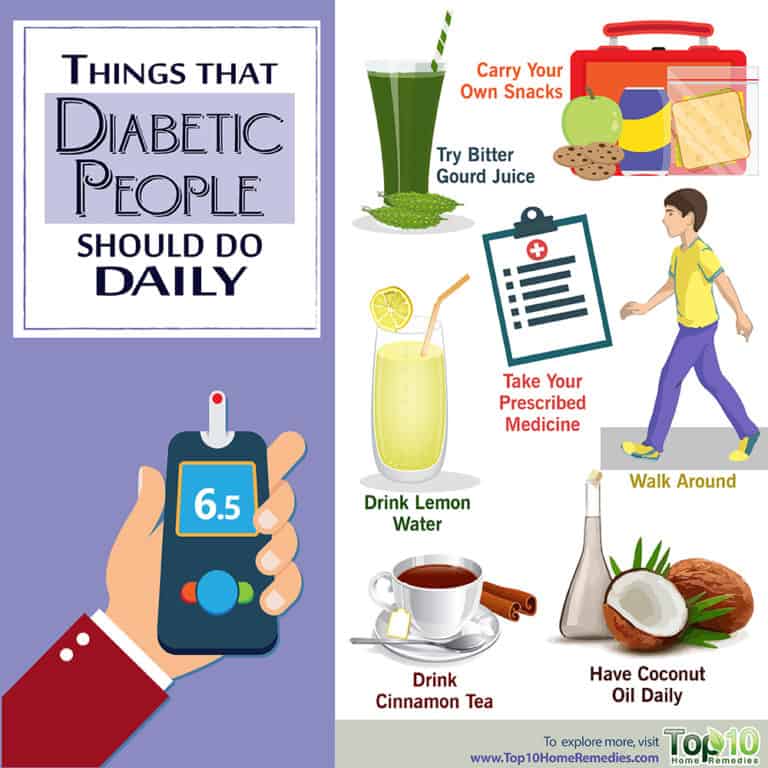 10 Things that Diabetic People Should Do Daily