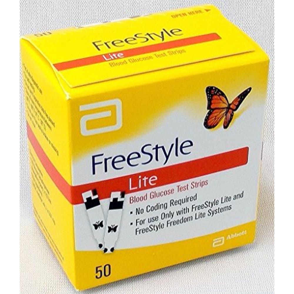4 Pack Freestyle Lite Blood Glucose Test Strips 50 Count Each