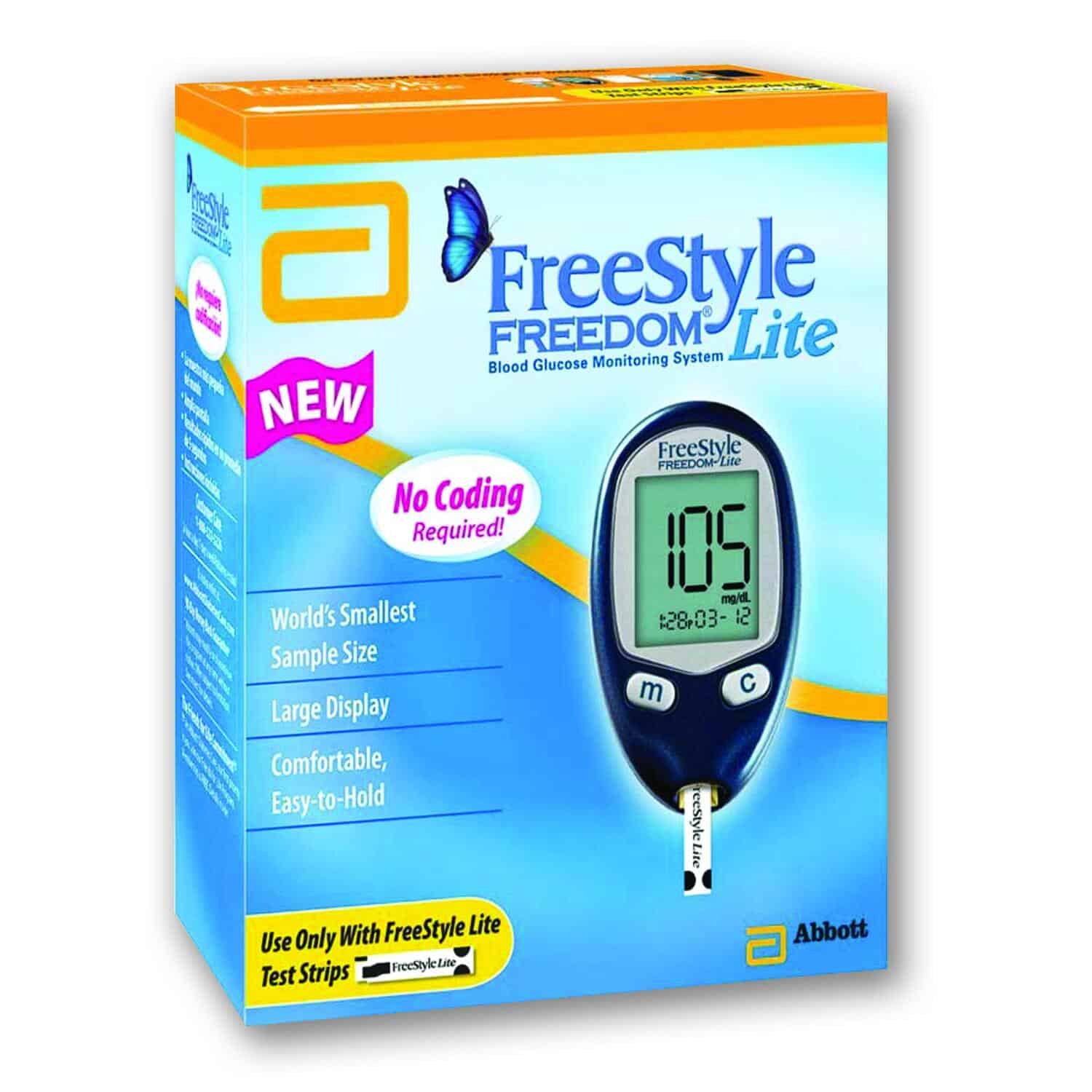Abbott Freestyle Freedom Lite Blood Glucose Monitoring System by OJ ...