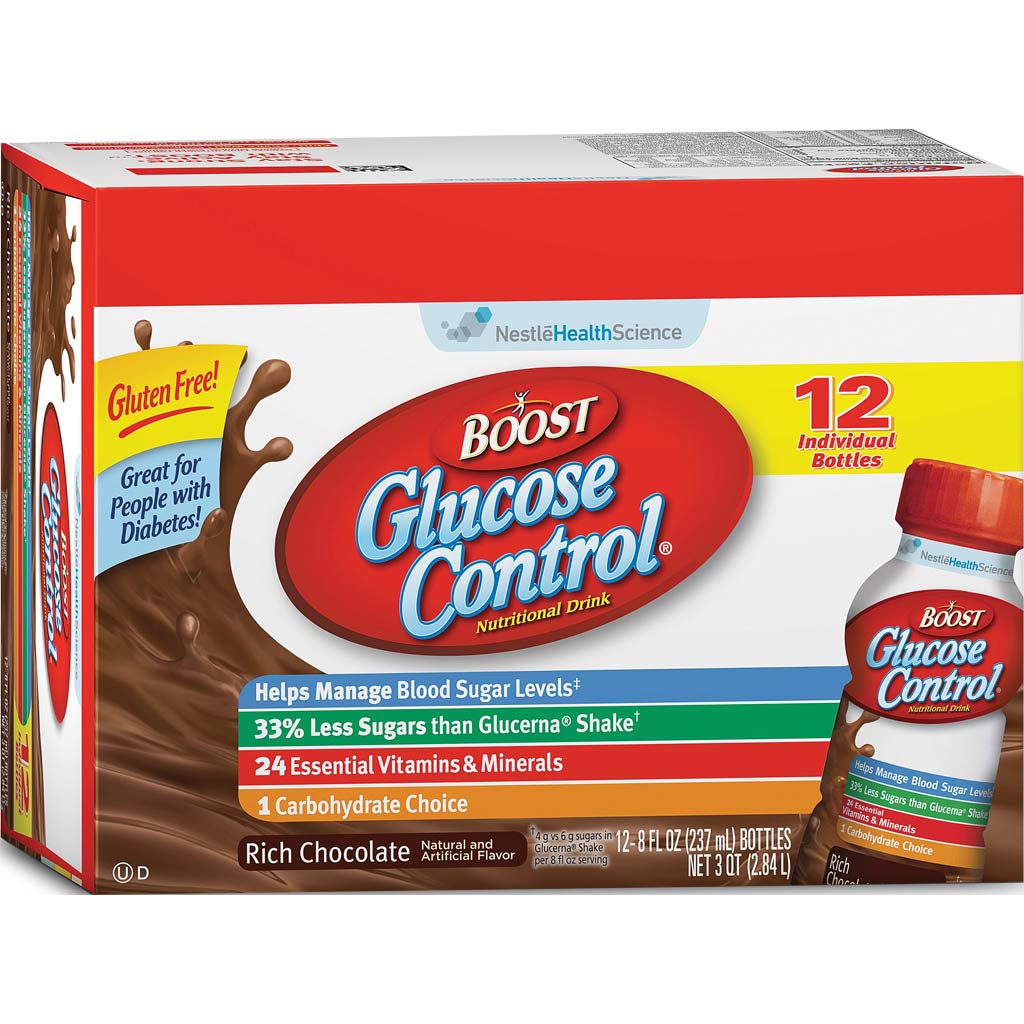 Amazon.com : Boost Glucose Control Rich Chocolate Ready To Drink, 8 oz ...