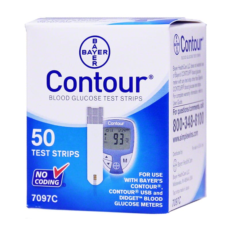 Bayer Contour Blood Glucose Test Strips â 50 ct.