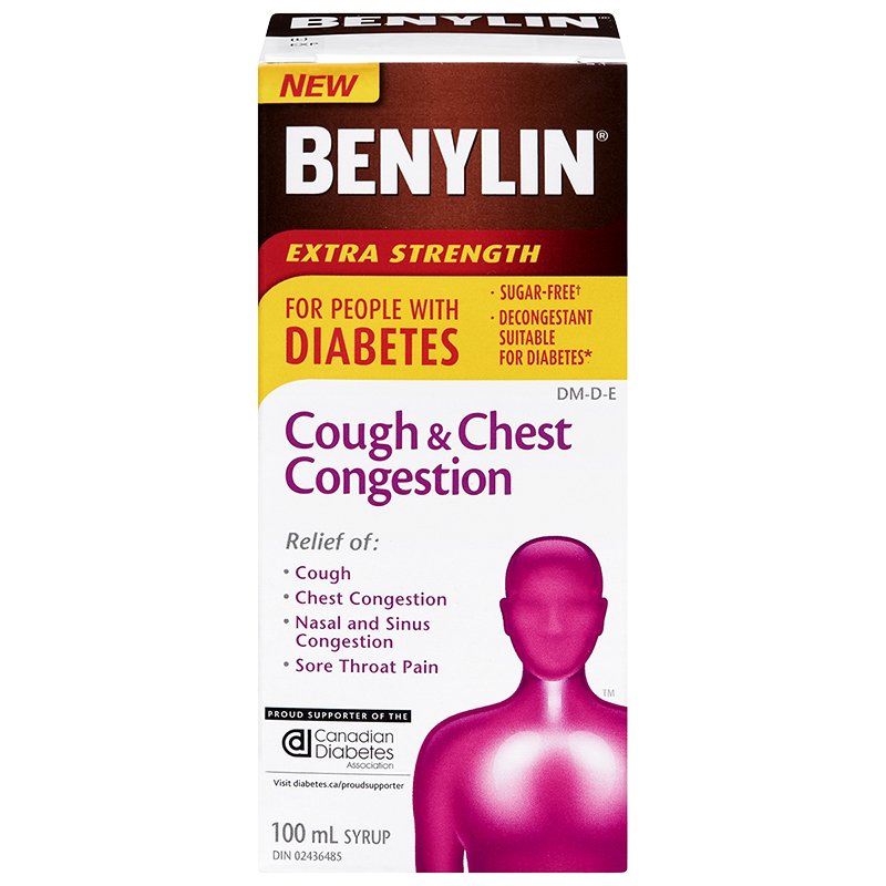 Benylin Cough &  Chest Congestion Syrup for People with Diabetes