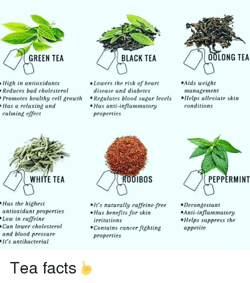 BLACK TEA OOLONG TEA GREEN TEA High in Antioxidants *Aids Weight R ...