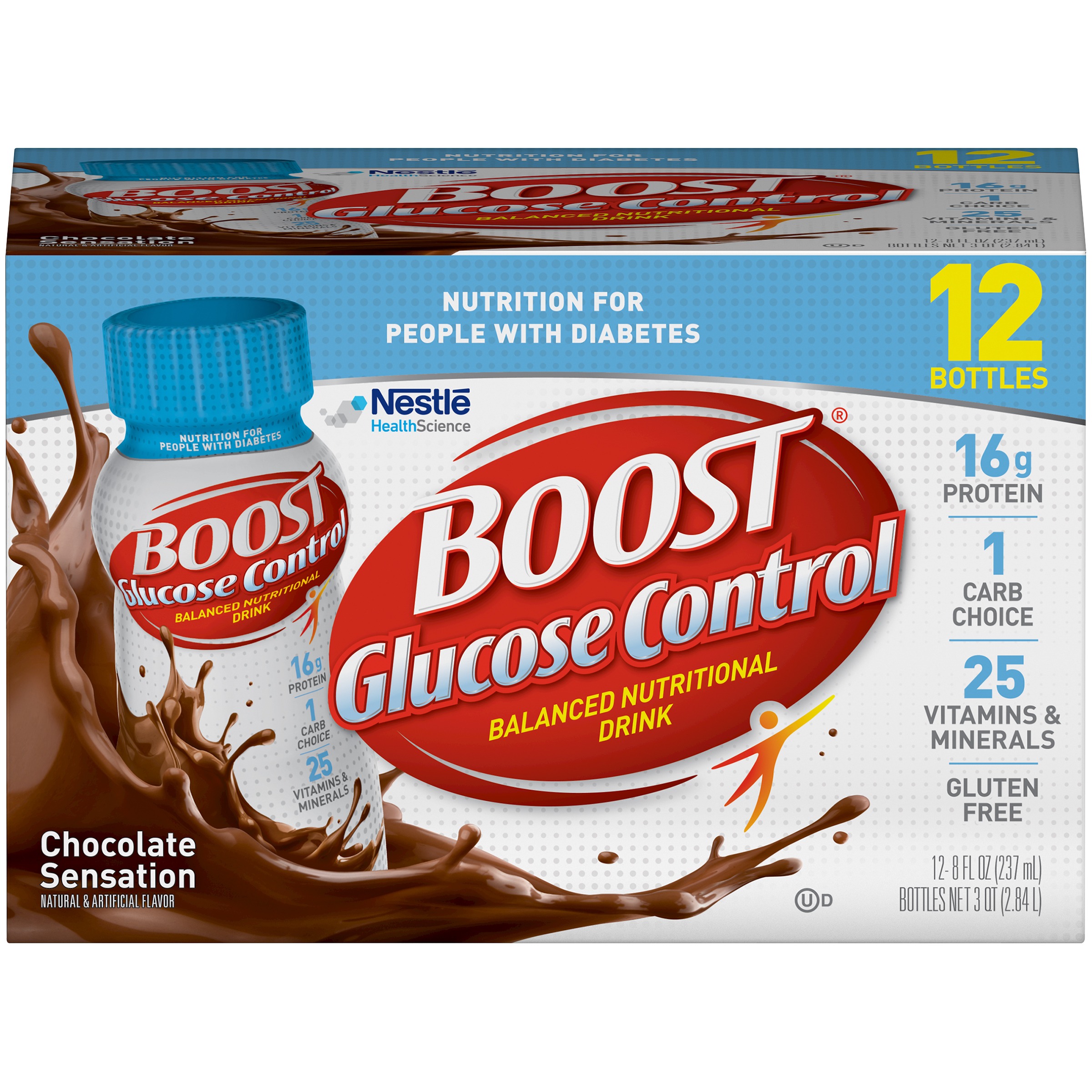 Boost Glucose Control Ready to Drink Nutritional Drink, Rich Chocolate ...