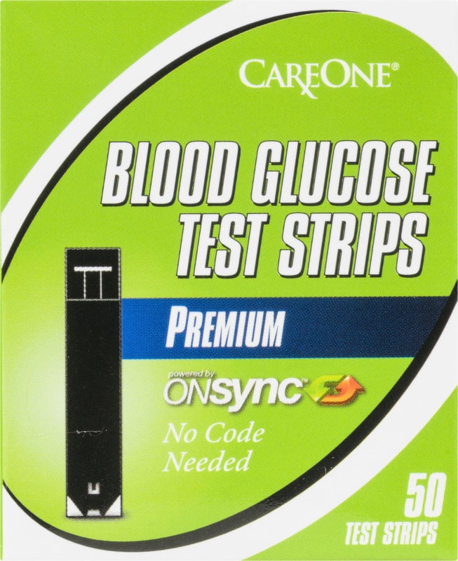 CareOne Blood Glucose Test Strips Premium