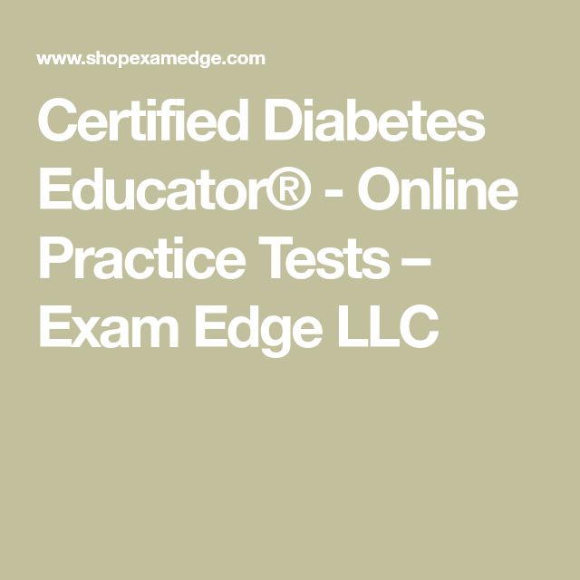 Certified Diabetes Educator®