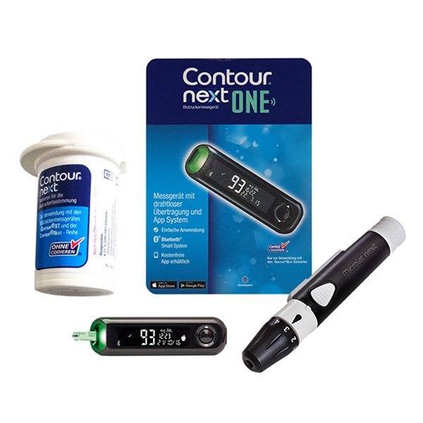 Contour next one blood glucose meter with bluetooth, includes lancing ...