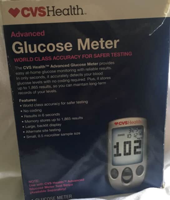 CVS Health 1 Advanced Glucose Meter World Class Accuracy for sale ...