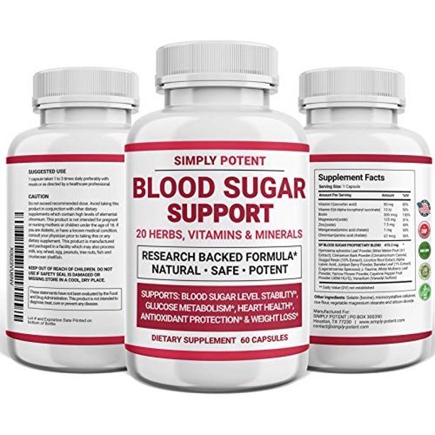 Diabetic Supplement for Natural Blood Sugar Support ...