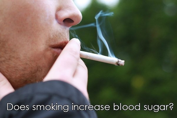 Does smoking increase blood sugar?