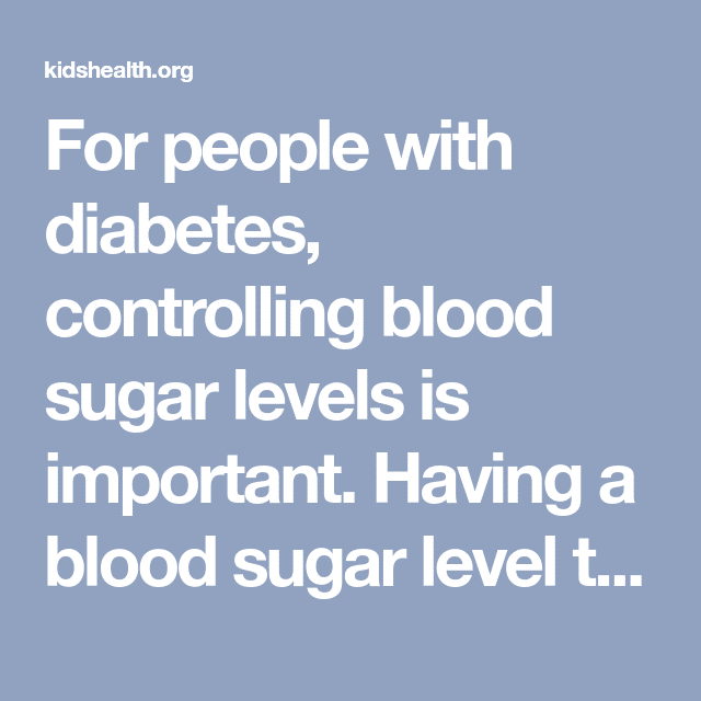 For people with diabetes, controlling blood sugar levels is important ...