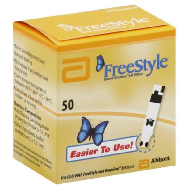 FreeStyle Blood Glucose Test Strips for Use with Freestyle and Omnipod ...