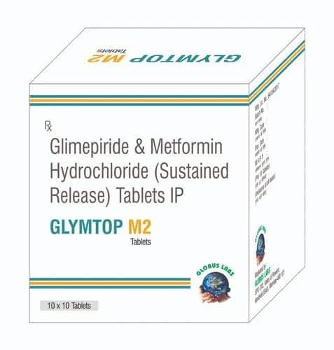 Glimepiride 2mg Metformin Tablets, Diabetic Product
