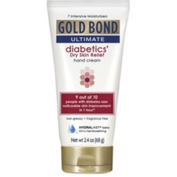 Gold Bond Ultimate Diabetic Dry Skin Relief Hand Cream, 2 ...