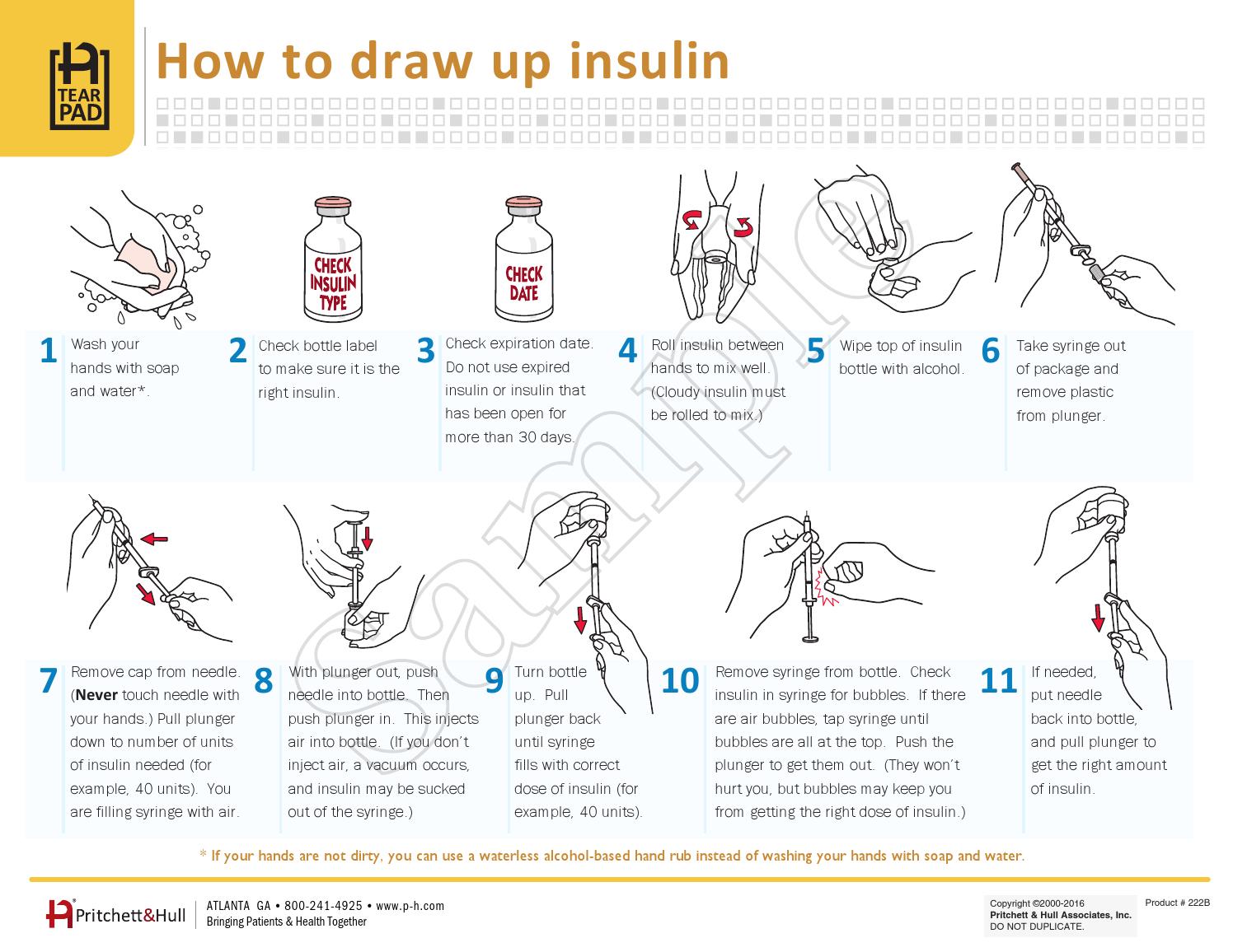 How to inject insulin (item 222B) by Pritchett &  Hull ...