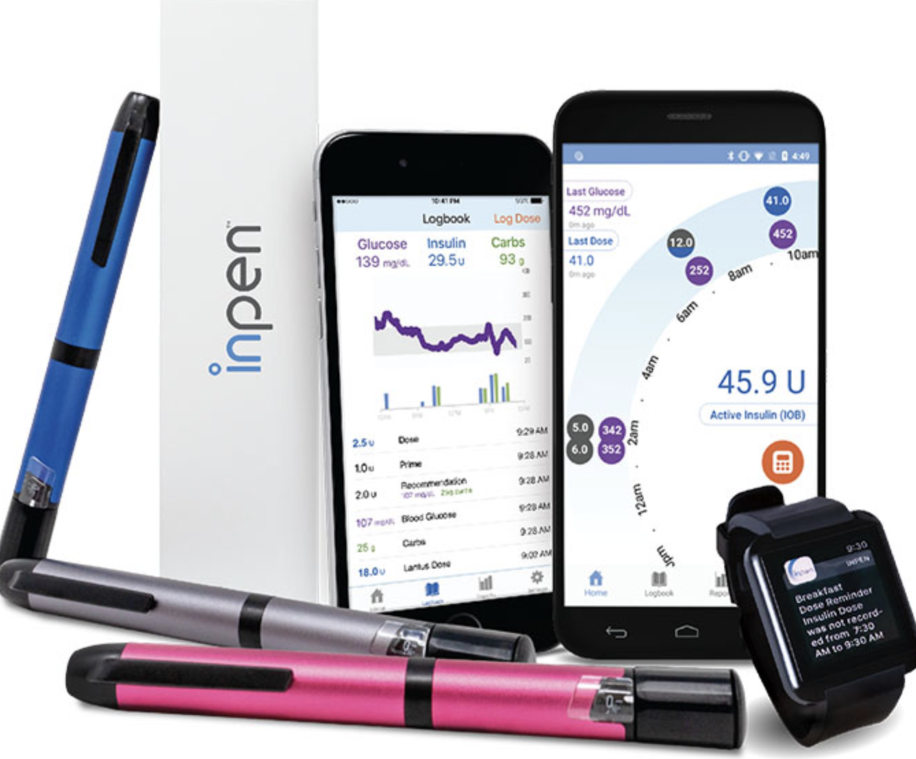 Keep Track of Your Insulin Doses! Bluetooth