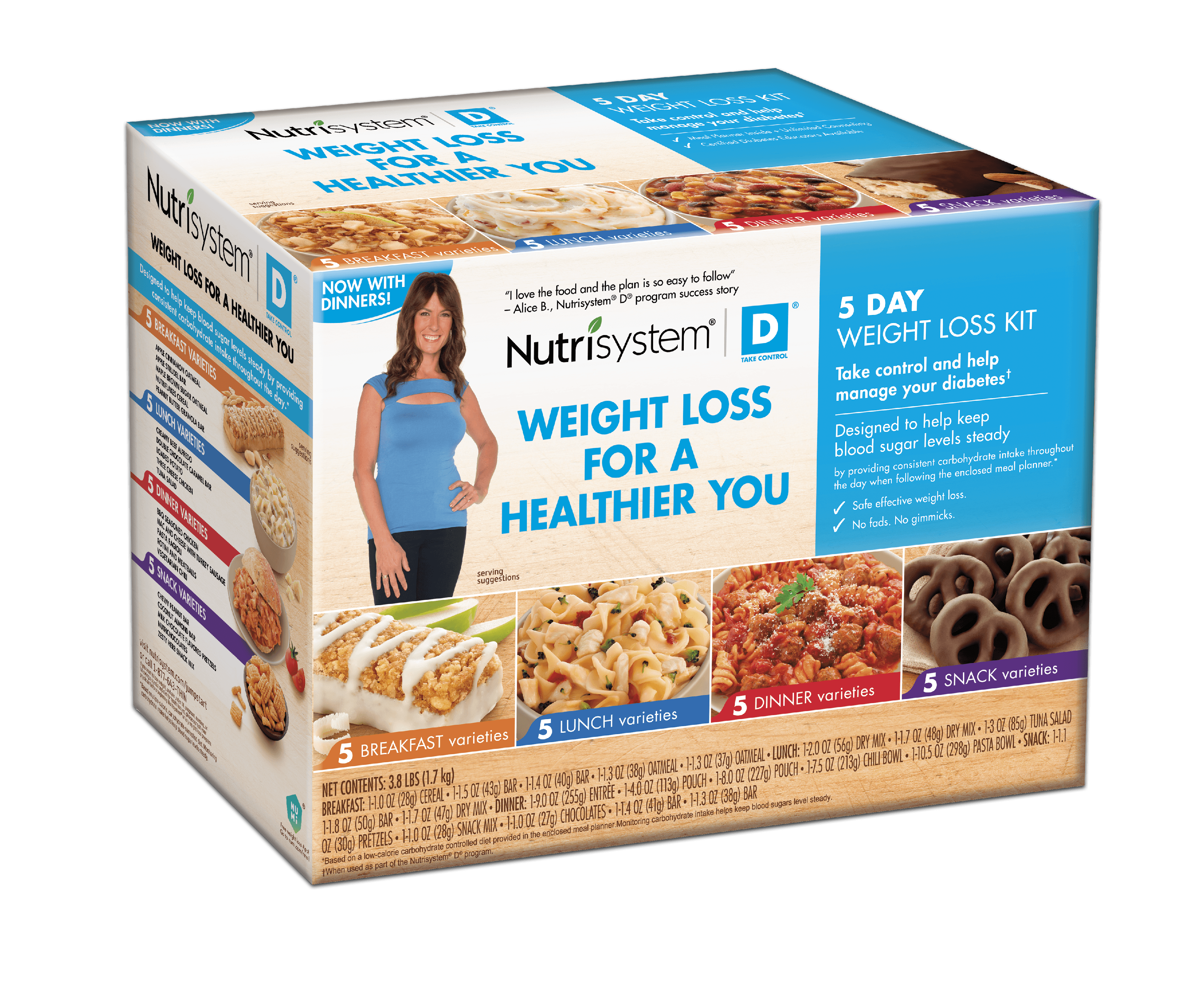 Nutrisystem 5 Day Weight Loss Diabetic Kit Breakfast Lunch Dinner ...
