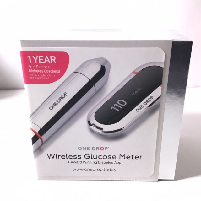 One Drop Chrome Blood Glucose Monitoring Kit Bluetooth for sale online ...