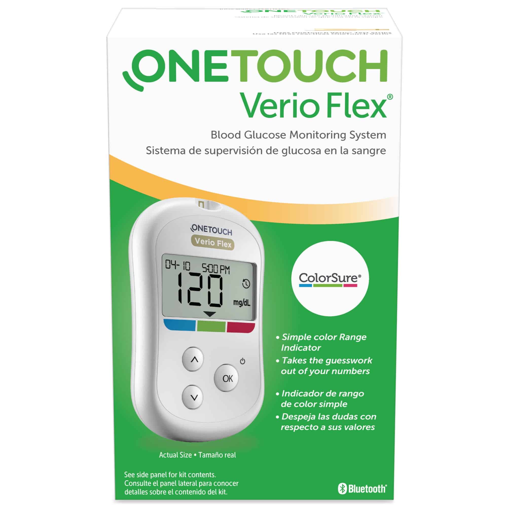 One Touch Verio Flex Meter Blood Glucose Meter 53885004401