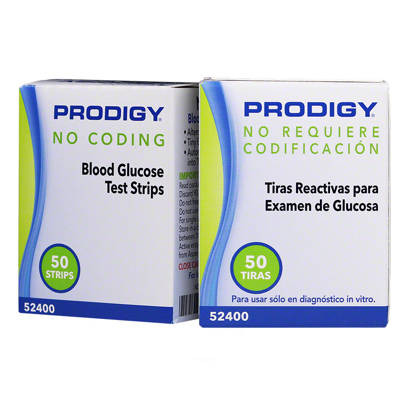 Prodigy No Coding Blood Glucose Test Strips 100ct