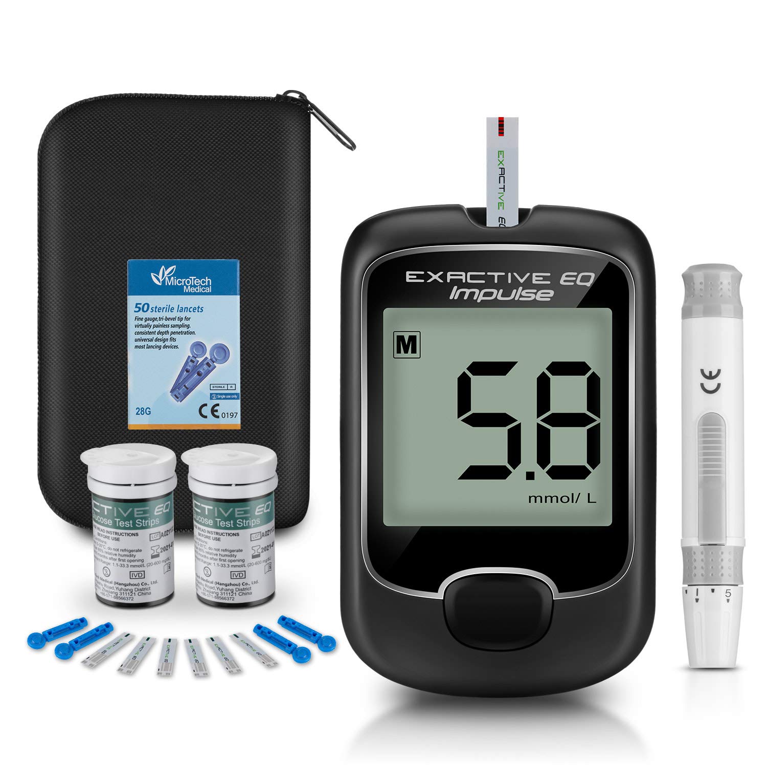 SEEYC Blood Glucose Monitor Meter, Diabetes Testing Kit ...