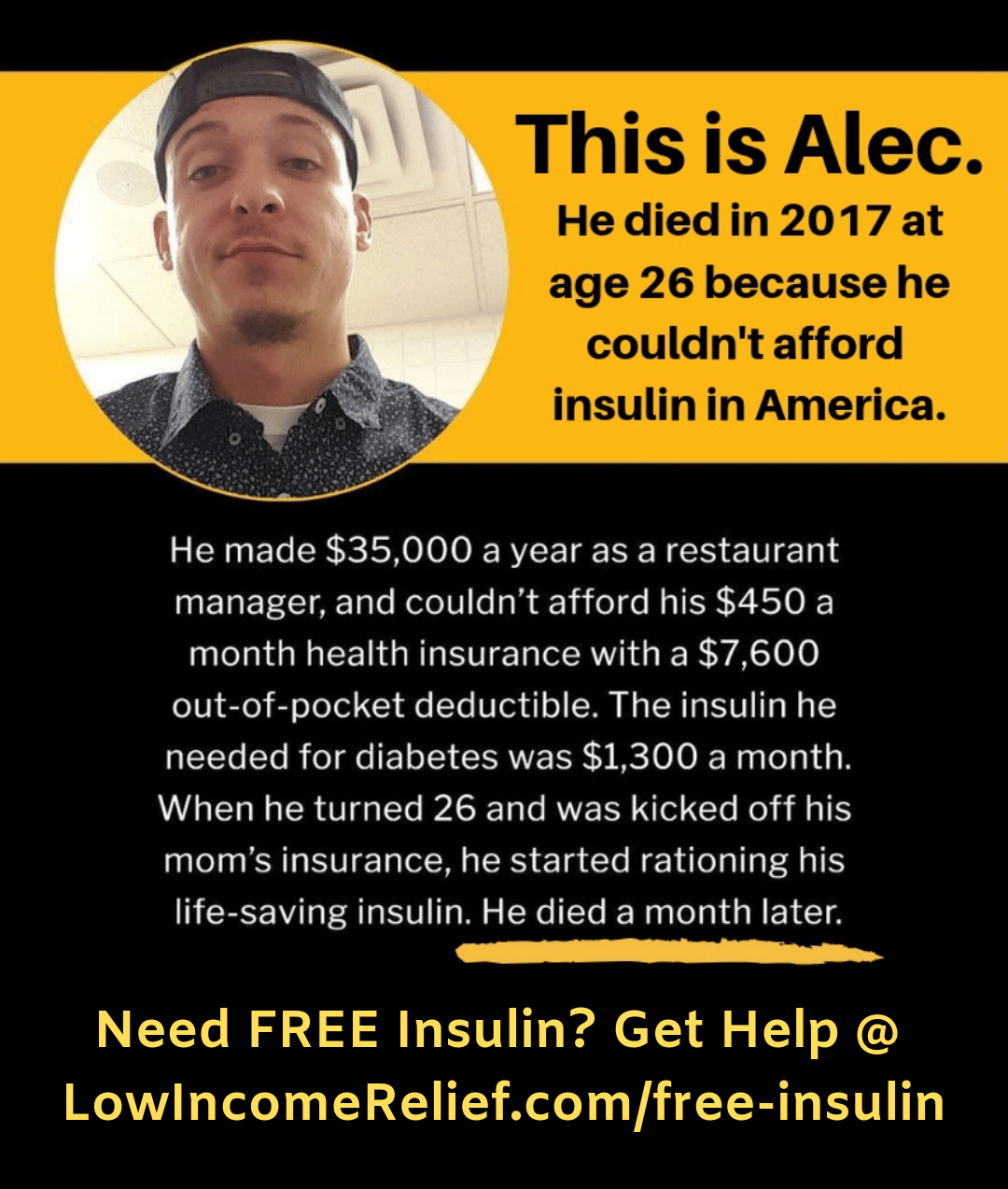 SHARE &  SAVE A LIFE! Low income diabetics can get a YEAR of free ...