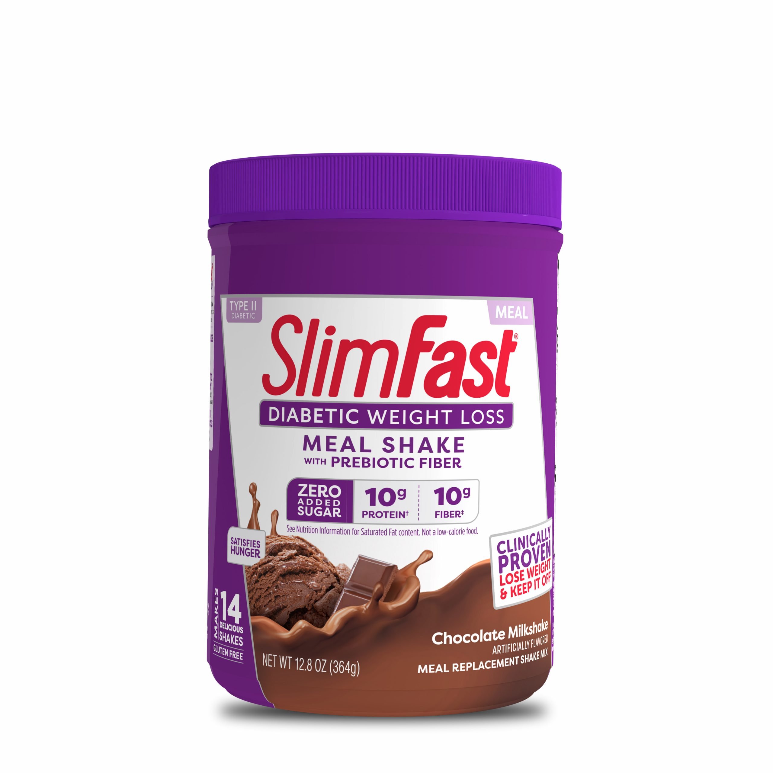 SlimFast Diabetic Meal Replacement Shake Mix, Chocolate ...