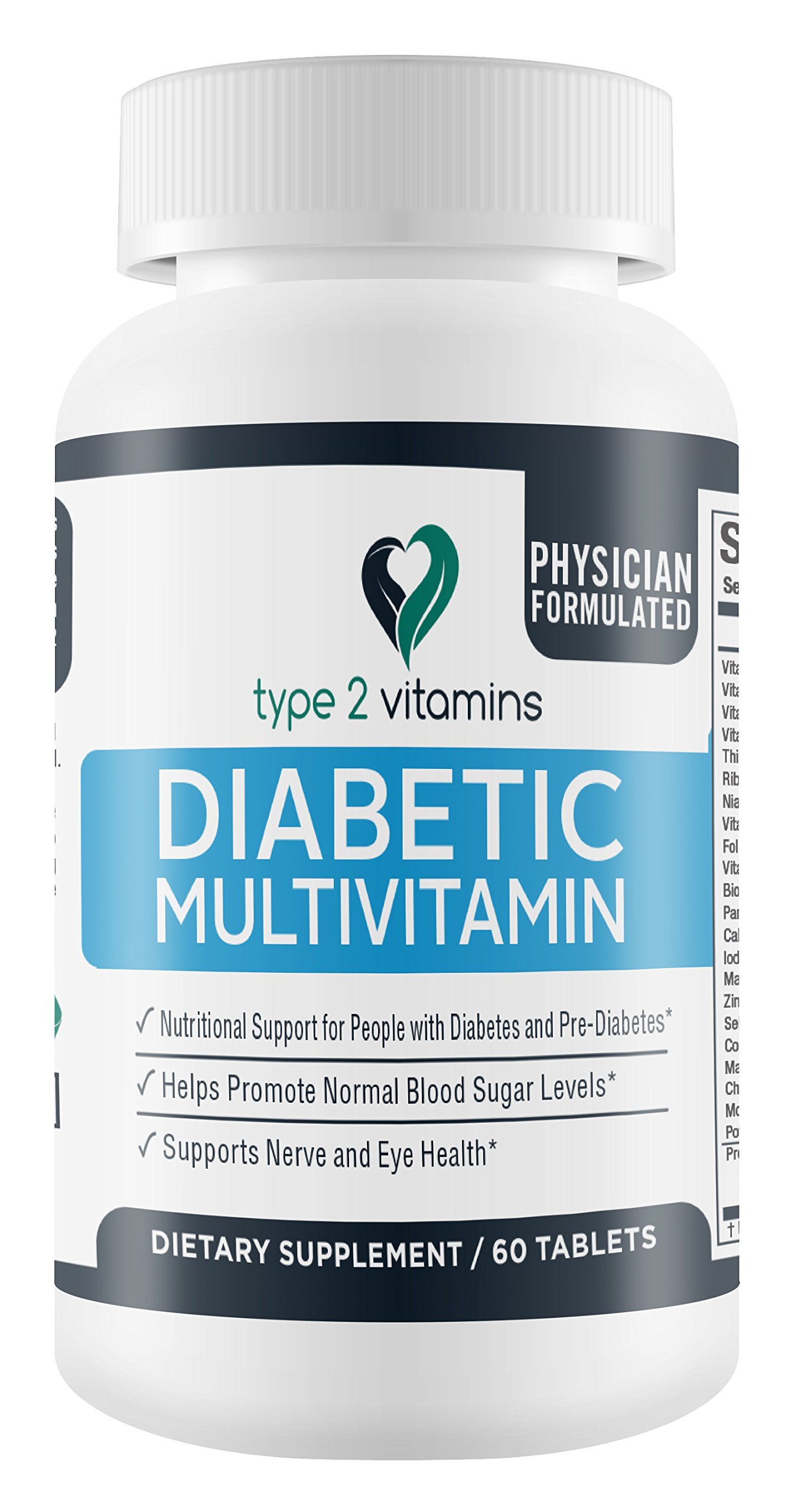 Type 2 Vitamins Diabetic Multivitamin